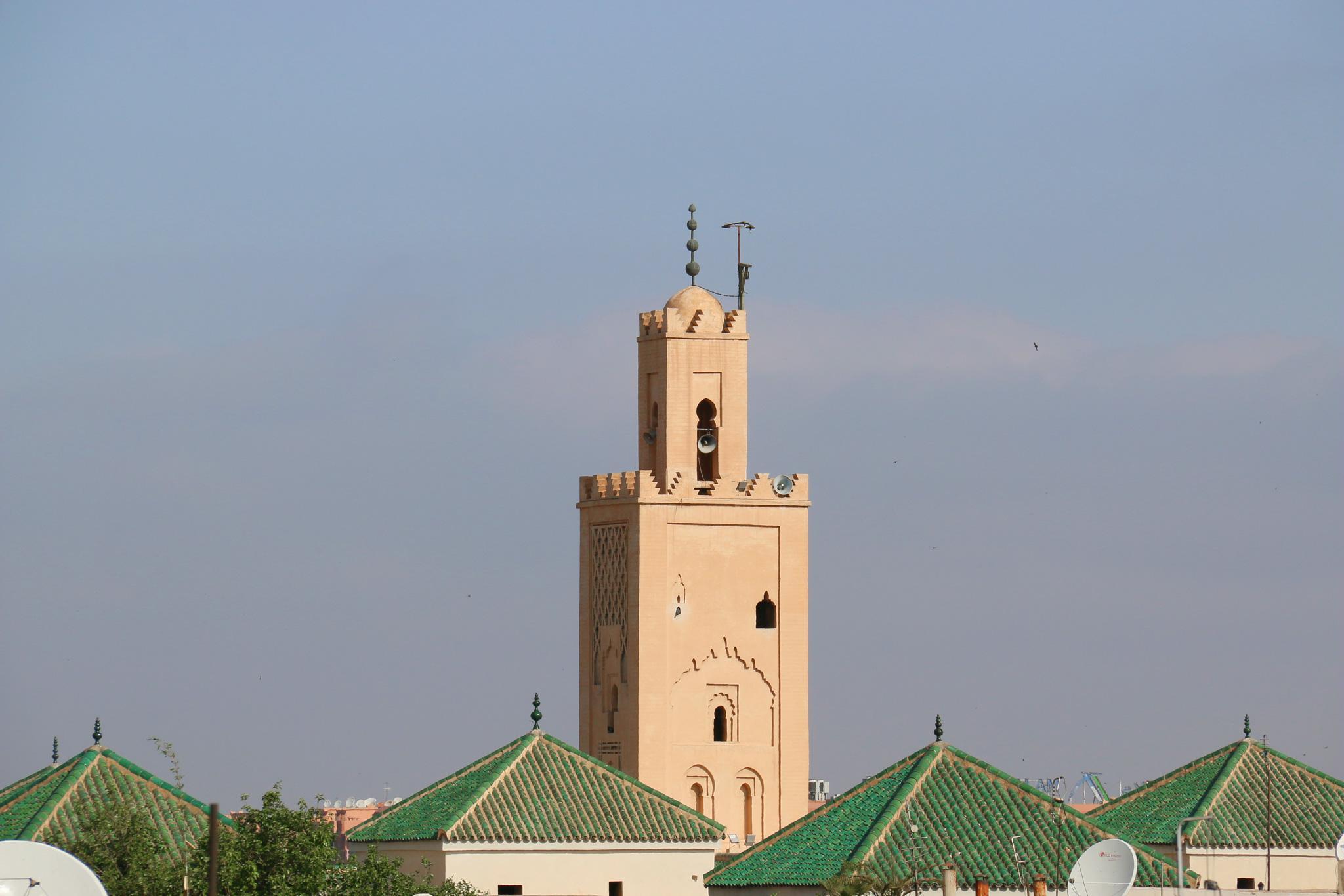 Ambre Epices Medina Riad Marrakesh Exterior photo The minaret of the mosque