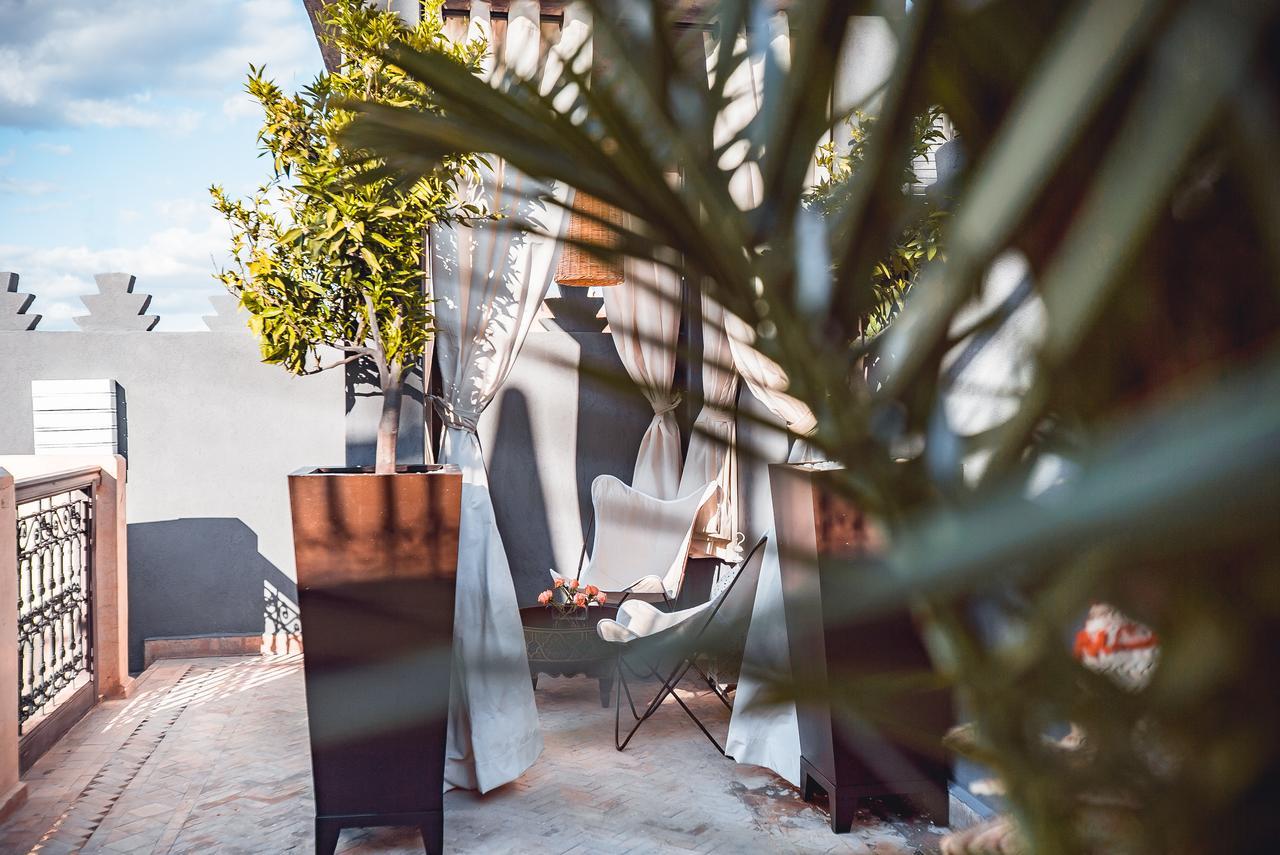 Ambre Epices Medina Riad Marrakesh Exterior photo The rooftop terrace