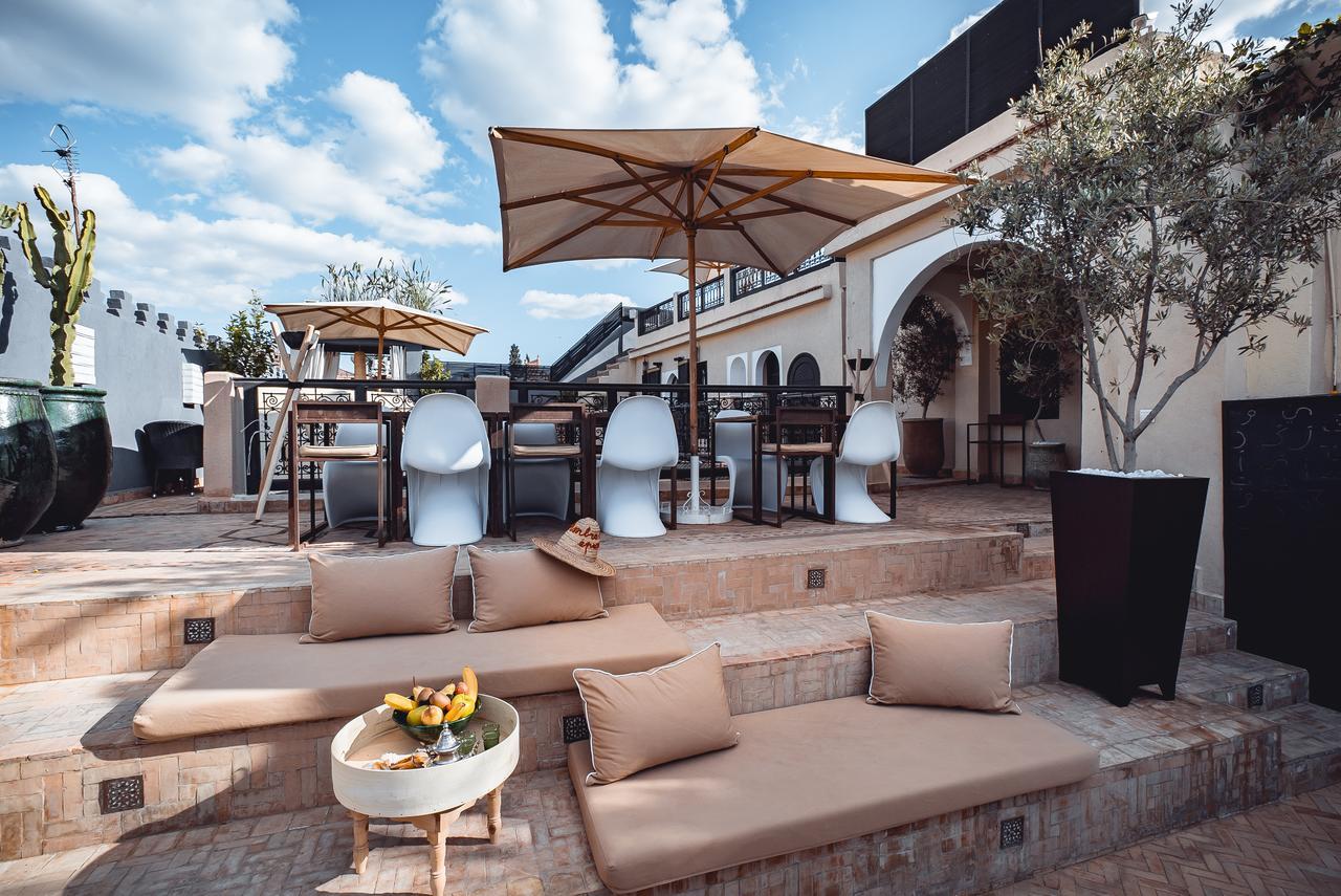 Ambre Epices Medina Riad Marrakesh Exterior photo The terrace of the restaurant