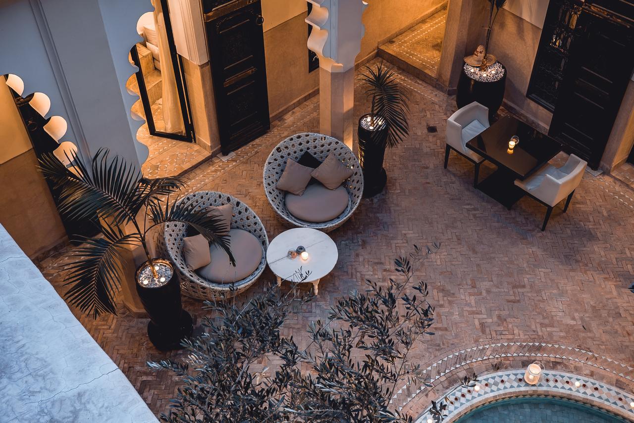 Ambre Epices Medina Riad Marrakesh Exterior photo The hotel's lobby